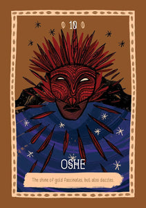 African Gods Oracle Magic and Spells of the Orishas (36 Gilded Cards and 128-Page Full-Color Guidebook)