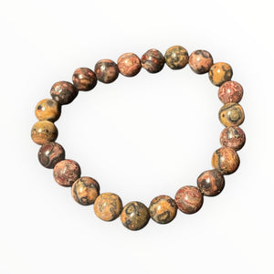 Red Leopard Jasper Bracelet