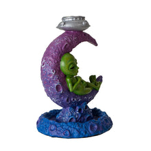 Alien Sitting on the Moon Backflow Incense Burner
