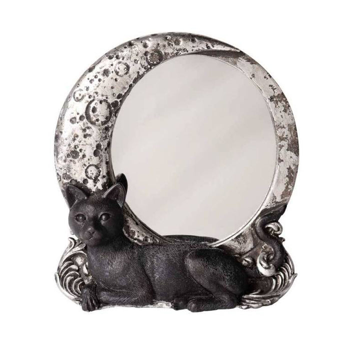 Black Cat and Moon Mirror