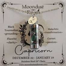 Capricorn Crystal Jar Necklace