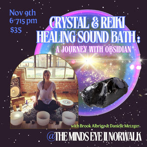 Crystal & Reiki Healing Sound Bath: A Journey with Black Obsidian