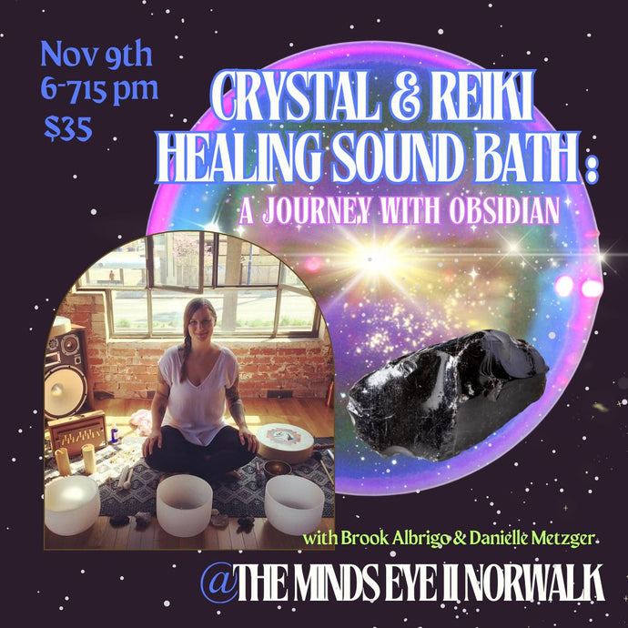 Crystal & Reiki Healing Sound Bath: A Journey with Black Obsidian