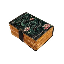 Snake with Lotus Leather Journal