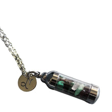 Capricorn Crystal Jar Necklace