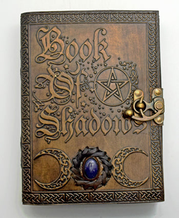 Book of Shadows with Lapis Lazuli Leather Journal