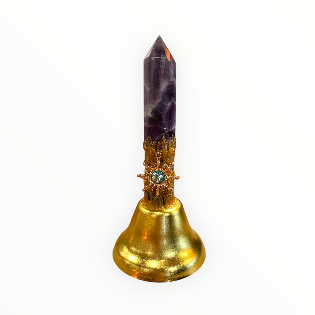 Altar Bell with Amethyst Point