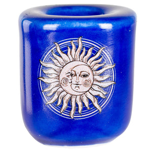 Sun and Moon Ceramic Candle Holder