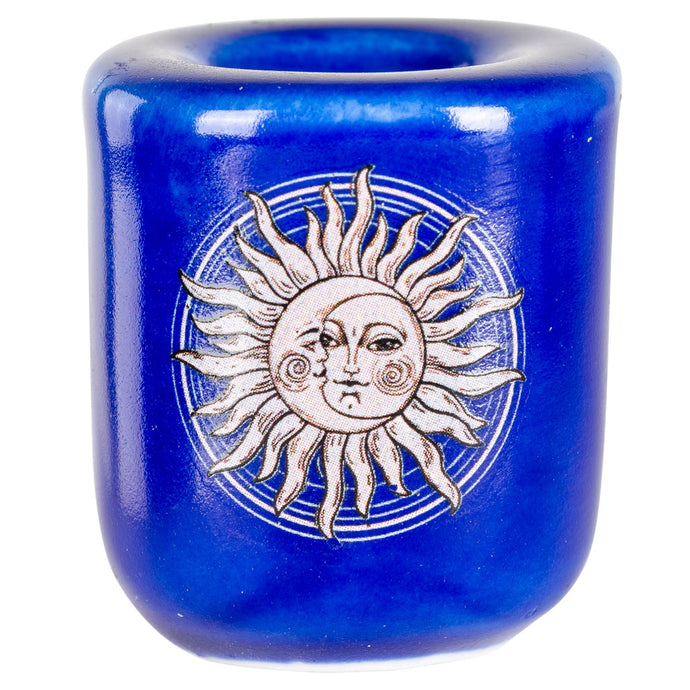 Sun and Moon Ceramic Candle Holder