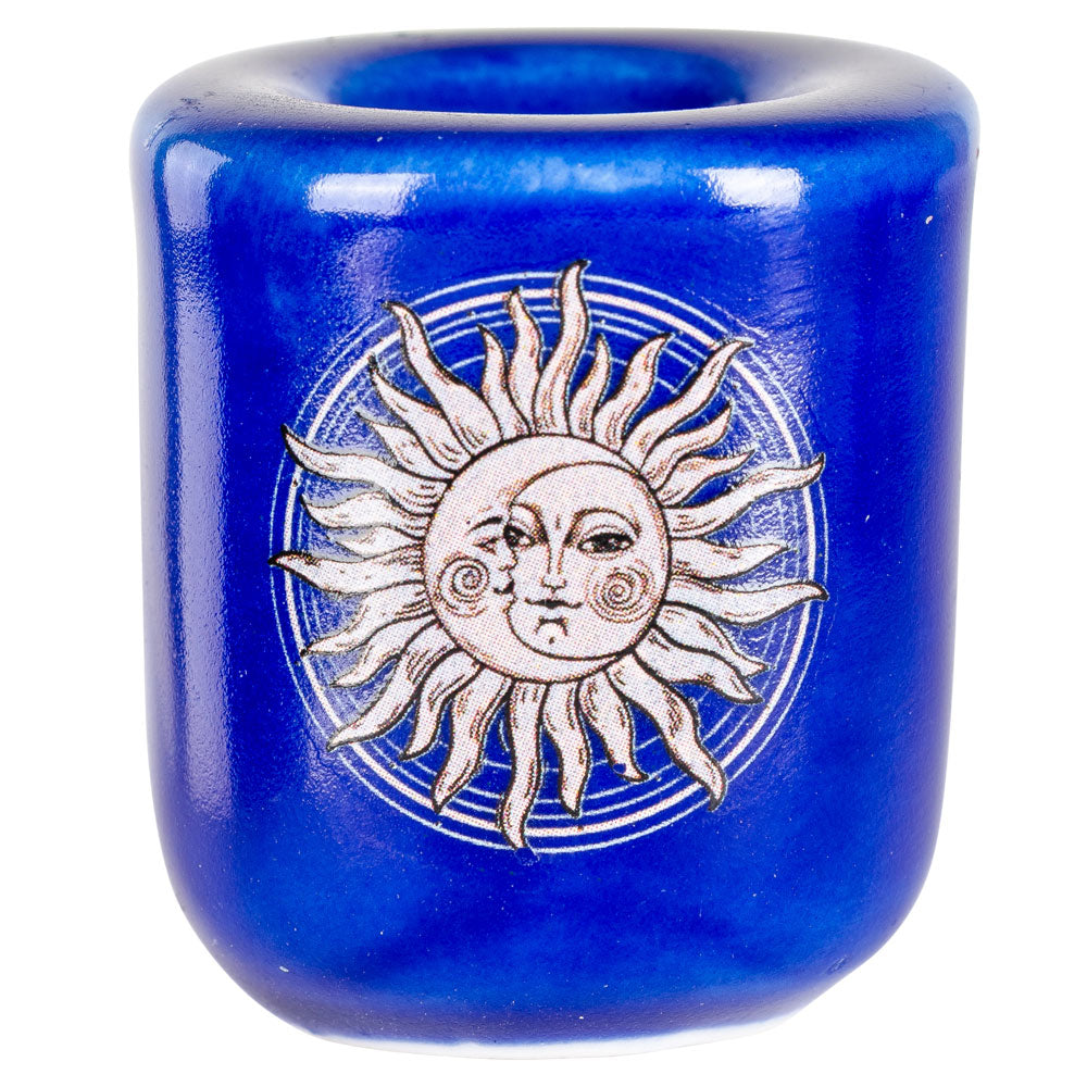 Sun and Moon Ceramic Candle Holder