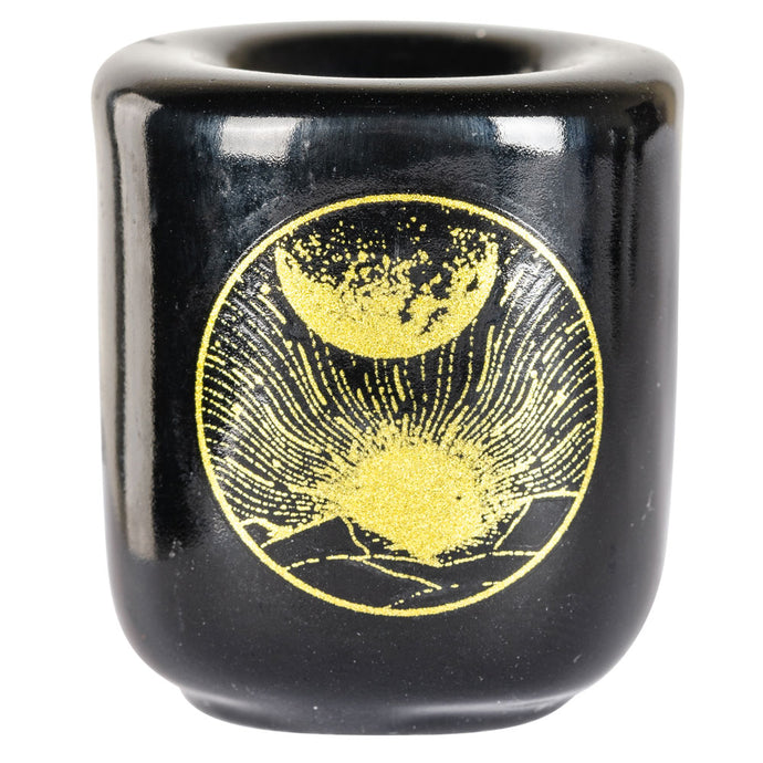 Sun and Moon Ceramic Candle Holder