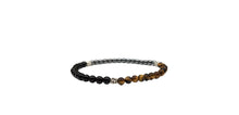 Black Obsidian, Hematite, Tiger Eye Bracelet