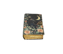 Black Cat with Crescent Moon Leather Journal