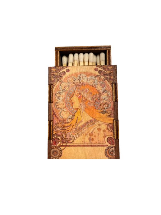 Mucha Zodiac Match Box