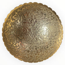 Engraved Brass Offering Bowl