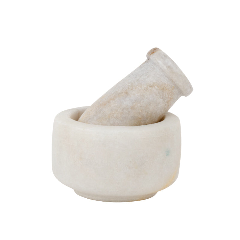 White Marble Mortar & Pestle