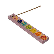 7 Chakra Ceramic Incense Burner