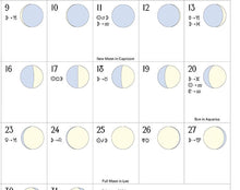 We'Moon On the Wall 2026 | Astrological Moon Phase Calendar