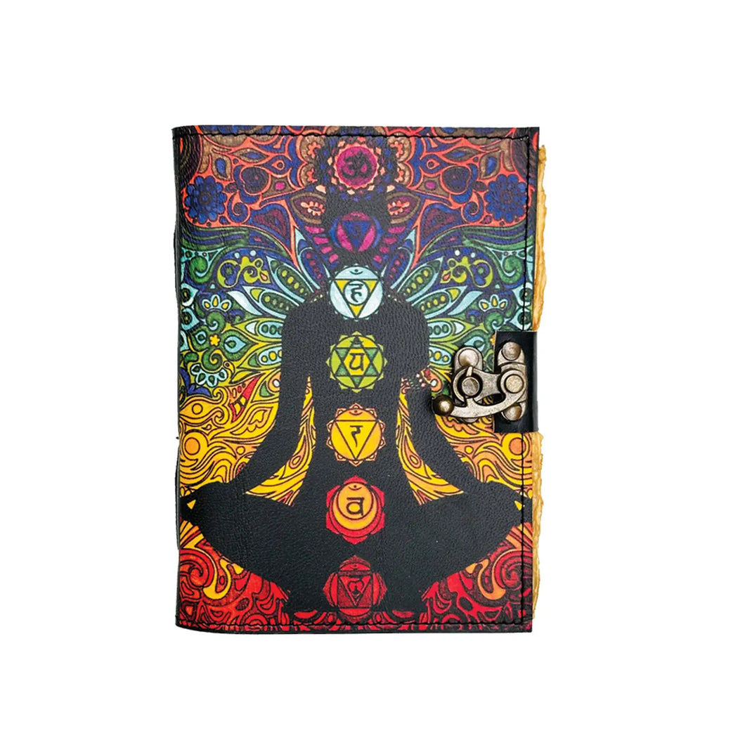 7 Chakra Leather Journal