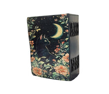 Black Cat with Crescent Moon Leather Journal
