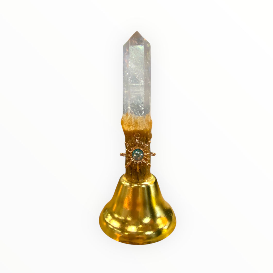 Altar Bell with Clear Quartz Point