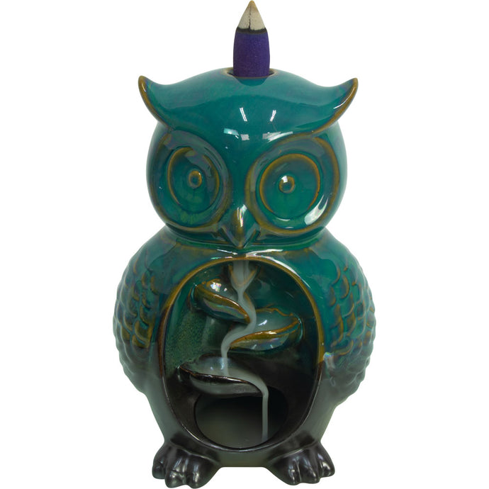 Ceramic Owl Backflow Incense Burner