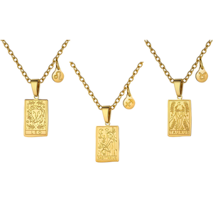 18k Gold Plated Zodiac Necklace