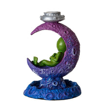 Alien Sitting on the Moon Backflow Incense Burner
