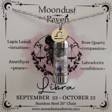 Libra Crystal Jar Necklace