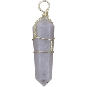 Blue Chalcedony Wrapped Pendant