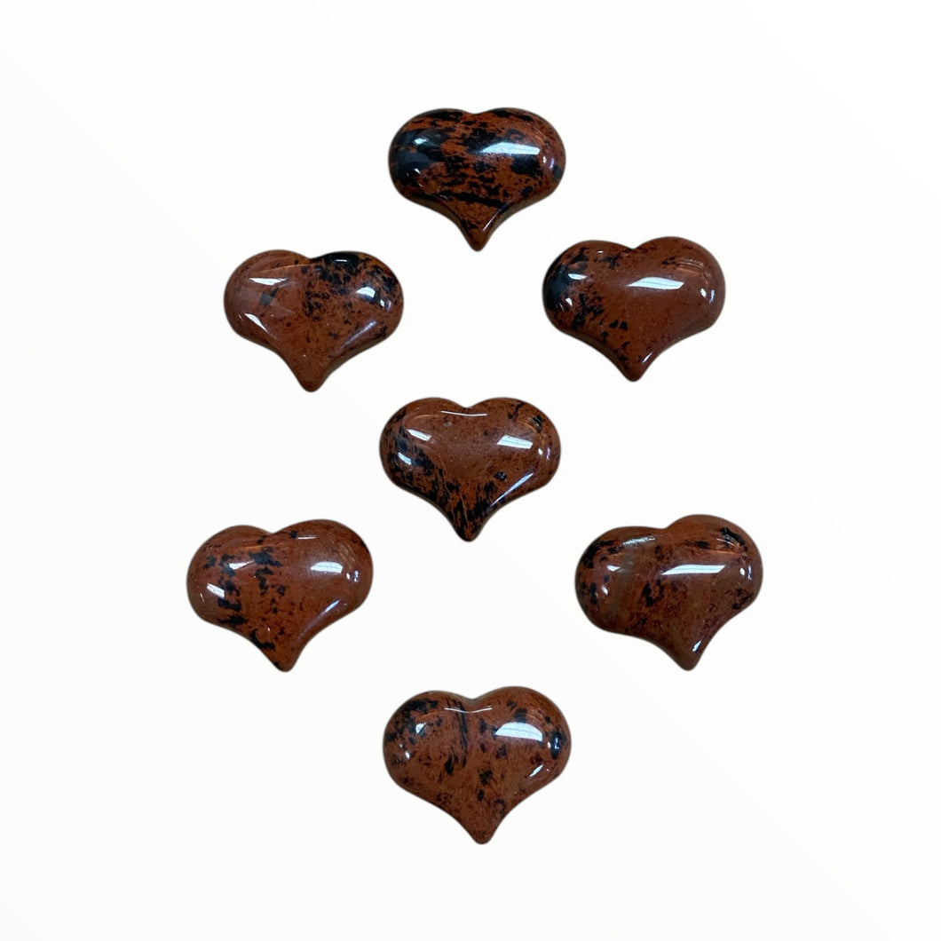 Mahogany Obsidian Heart