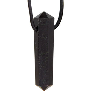 Double Terminated Black Tourmaline Point Necklace