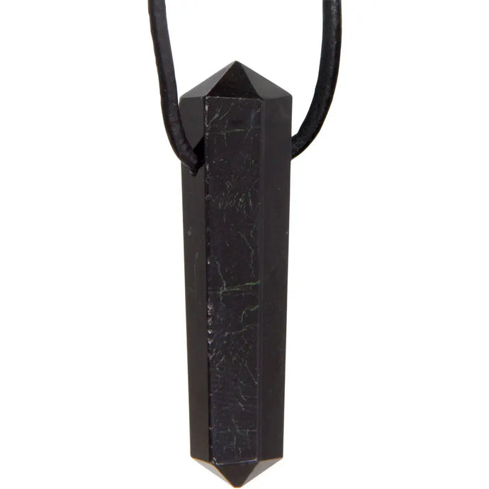 Double Terminated Black Tourmaline Point Necklace