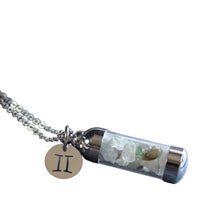 Gemini Crystal Jar Necklace