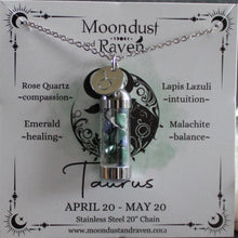 Taurus Crystal Jar Necklace