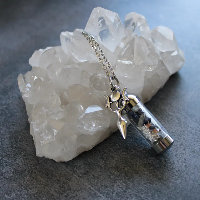 Selene Spell Jar Amulet Necklace