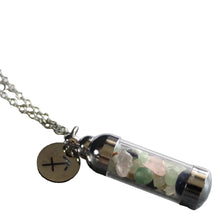 Sagittarius Crystal Jar Necklace