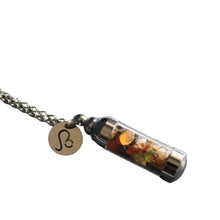 Leo Crystal Jar Necklace