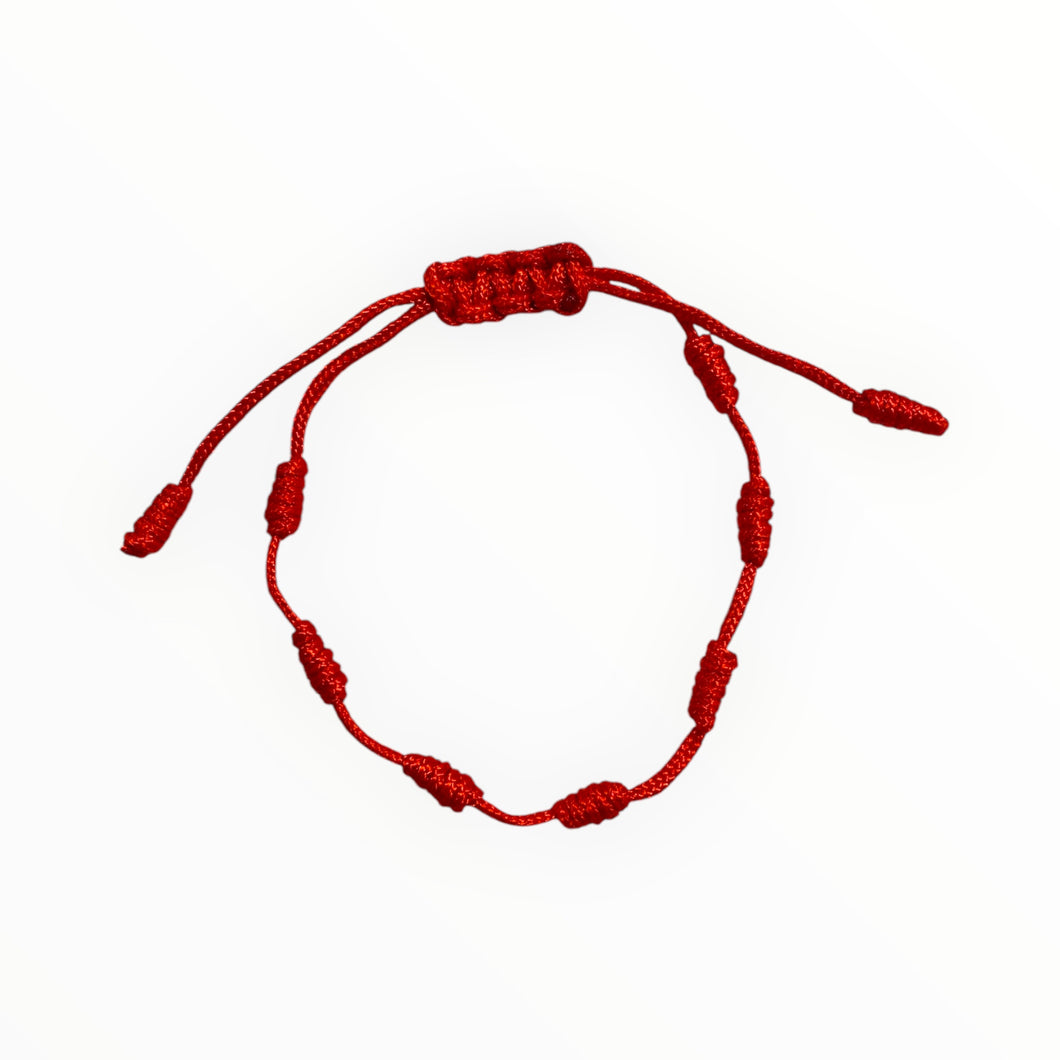 7 Knots Red String Bracelet