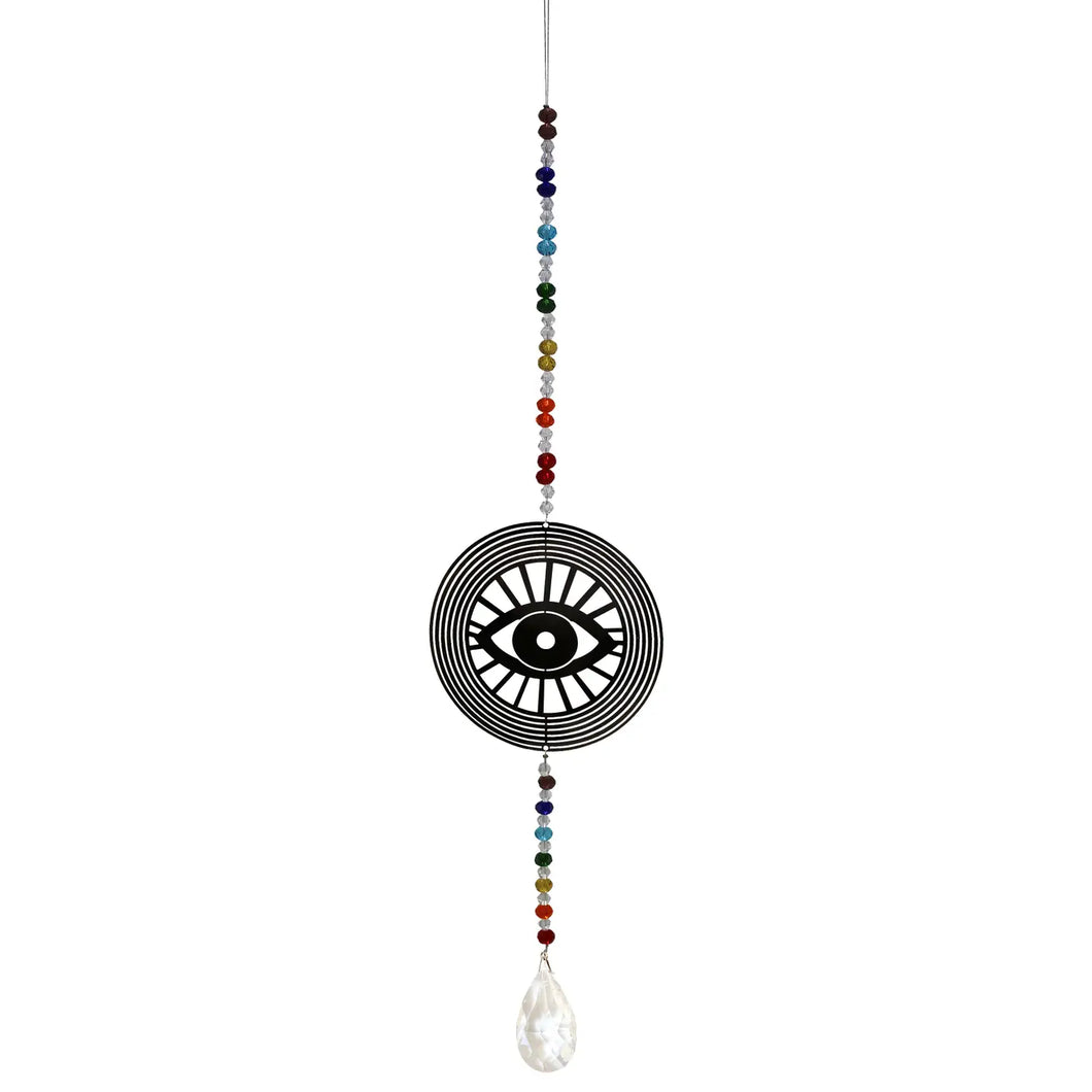 Chakra Evil Eye Crystal Hanging