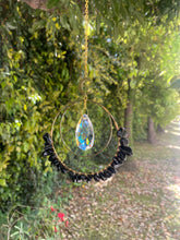 Crystal Suncatcher with Accent Moon and Chip Crystals