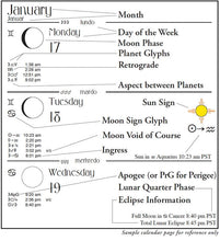 2026 We'Moon Datebook: Moon Calendar & Astrological Planner