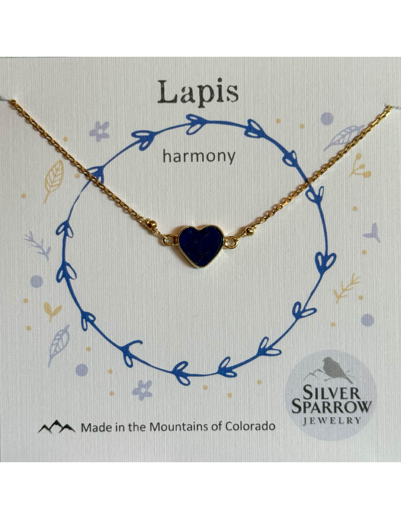 Lapis Lazuli - Harmony Gemstone Heart Necklace