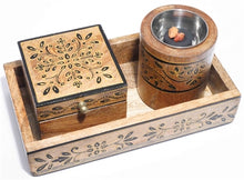 Hand Painted Wood Altar Set