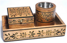 Hand Painted Wood Altar Set