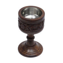 Wood Pedestal Resin Burner
