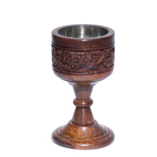 Wood Pedestal Resin Burner