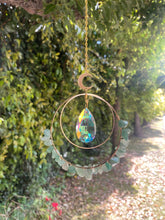 Crystal Suncatcher with Accent Moon and Chip Crystals