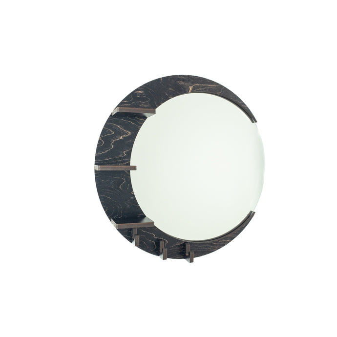 Black Moon Mirror and Holder