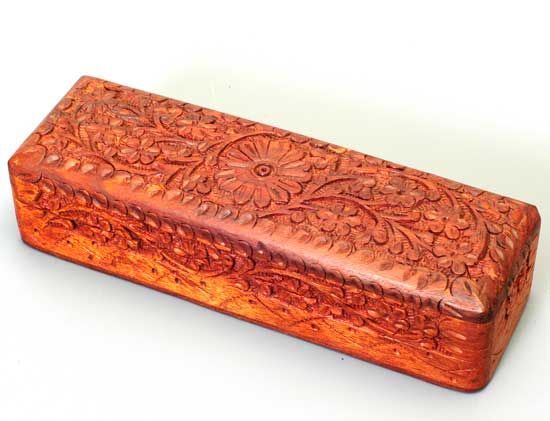 Handcarved Floral Motif Box